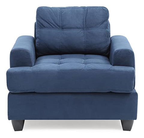Sandridge Navy Blue Upholstered Accent Chair