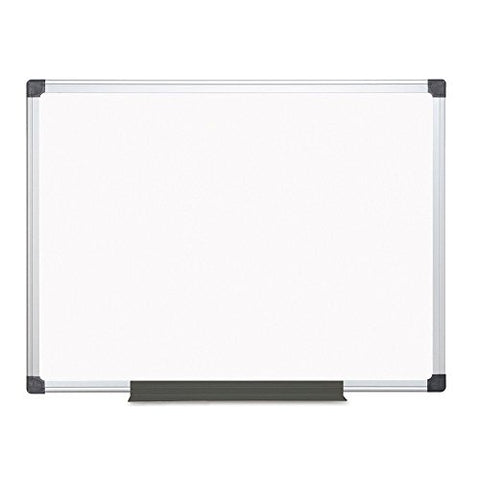 MasterVision Maya Magnetic Porcelain Dry-Erase Board 48 Inches x 72 Inches Aluminum Frame