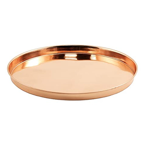 12 Round Copper Tray