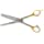 Dubl Duck Stainless Steel Small Pet Ultra Gold 46-Tooth Thinning Shears with Gold Handles, 6-1/2-Inch
