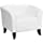 Flash Furniture HERCULES Imperial Series Reception Set in Ivory LeatherSoft