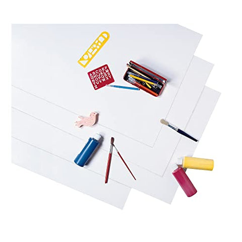 PaconÃ‚Â® PeacockÃ‚Â® Coated Poster Board, 22&#34; x 28&#34;, White, Carton Of 25
