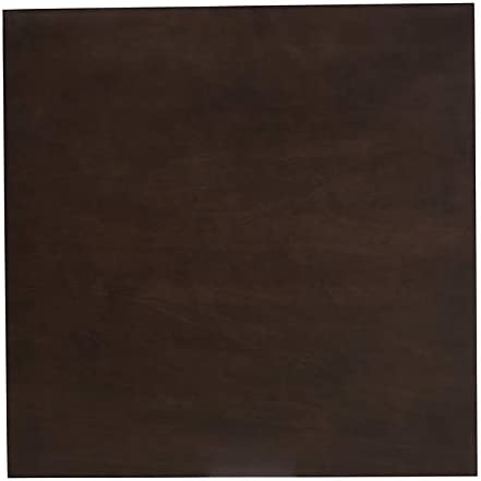 Baxton Studio Britte Mid-Century Modern Dark Oak Brown Finished Square Wood Dining Table