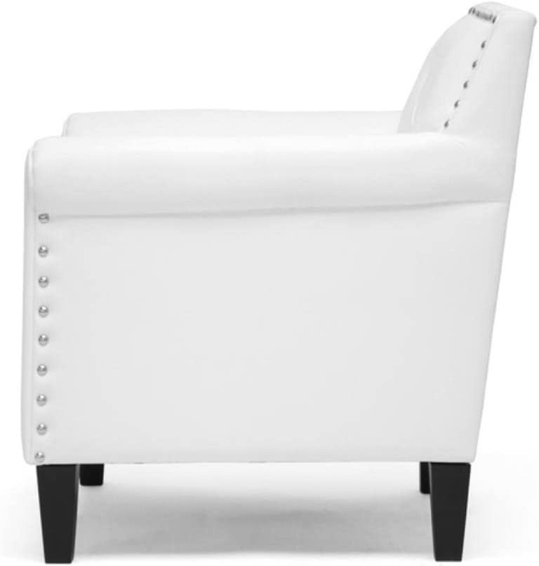 Baxton Studio Thalassa Modern Arm Chair, White