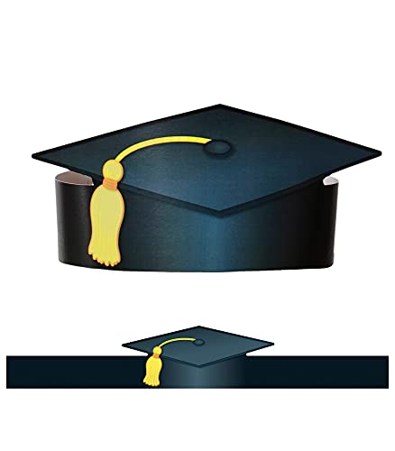 Carson Dellosa Graduation Caps for Kids Set√É¬¢√¢‚Äö¬¨√¢‚Ç¨¬ùAdjustable, Colorful Paper Graduation Hats With Tassels, One Size Fits Most, Classroom Party D√É∆í√Ç¬©cor (30 pc)