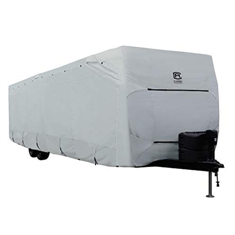 Classic Accessories PermaPRO Lightweight Ripstop and Water Repellent Cover, for 38&#39; - 40&#39; Travel Trailers, 80-327-221001-RT , Grey