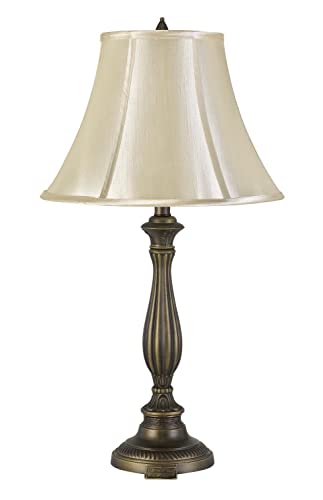 150W 3 Way Meath Aluminum Casted Table Lamp With Softback Faux Silk Shade