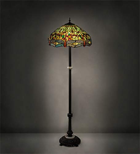 62 inches High Tiffany Hanginghead Dragonfly Floor Lamp