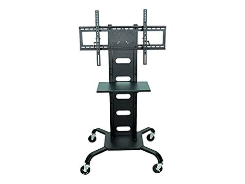 Mobile Flat Panel TV Stand  plus Mount - Black
