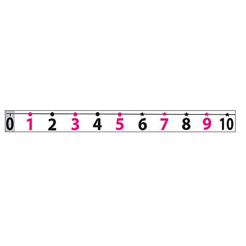 ASHLEY PRODUCTIONS MATH DIE CUT MAGNETS NUMBER LINE 20 (Set of 6)