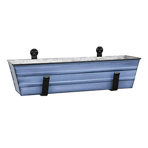 Small Green Flower Box- Clamp-On Brackets