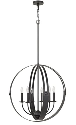 60W X 6 Valais Metal Chandelier