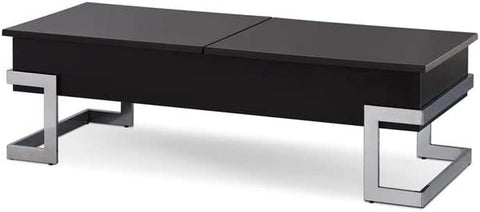 ACME Calnan Coffee Table w/Lift Top - 81855 - Black &amp; Chrome