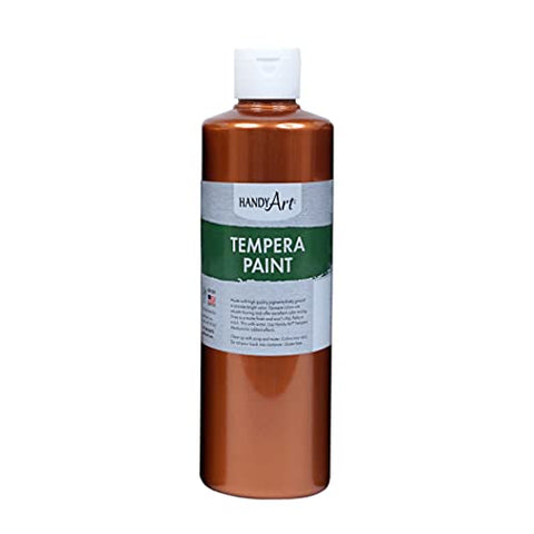 Handy Art Metallic Tempera Paint, 16 oz, Copper