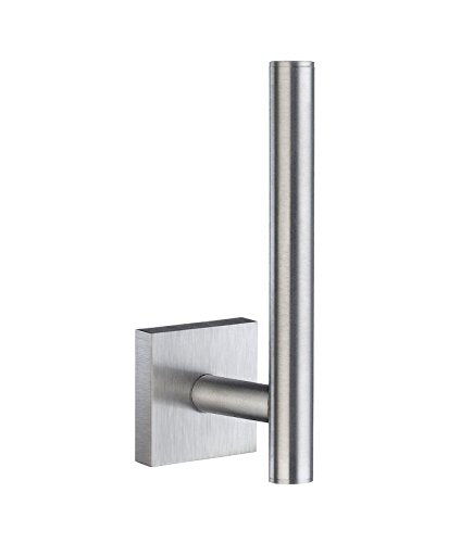 HOUSE SPARE TOILET ROLL HOLDER BRUSHED CHROME