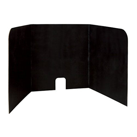 PaconÃ‚Â® PAC3795 Computer Lab Privacy Board, 22&#34;H x 22&#34;W x 20&#34;D, Black, Pack of 4