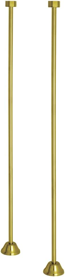 Kingston Brass CC487 Straight Bath Supply, Brushed Brass