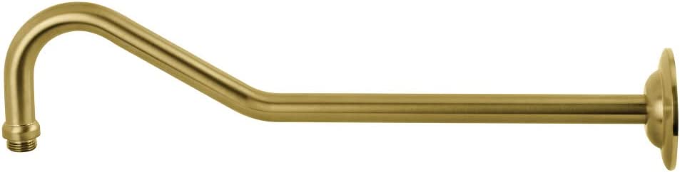 Showerscape K117C7 Restoration 17&#34; Shower Arm, Brushed Brass