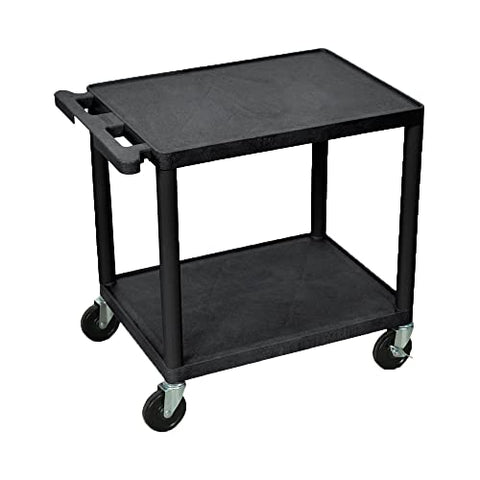 26 in.H AV Cart - Two Shelves - Black