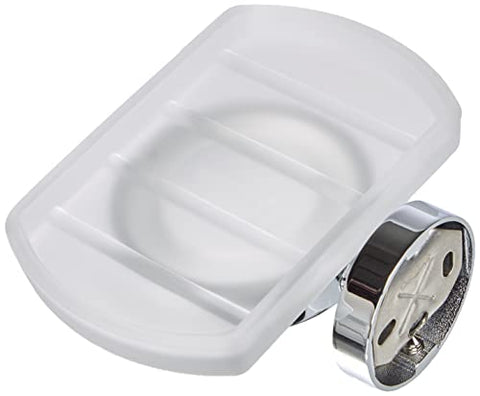 HOME HOLDER WITH GLASS SOAP DISH CHROME