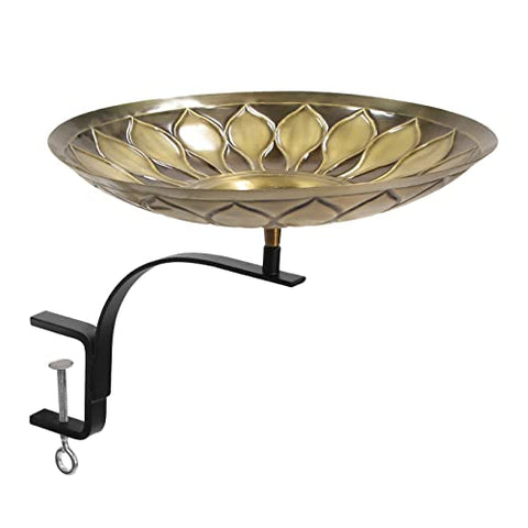 African Daisy Birdbath- Rail Mount Bracket