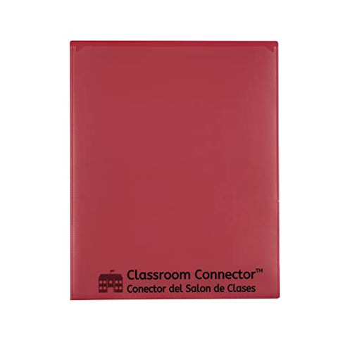 C-LINE RED 25CT CLASSROOM CONNECTOR SCHOOL TO HOME FOLDERS