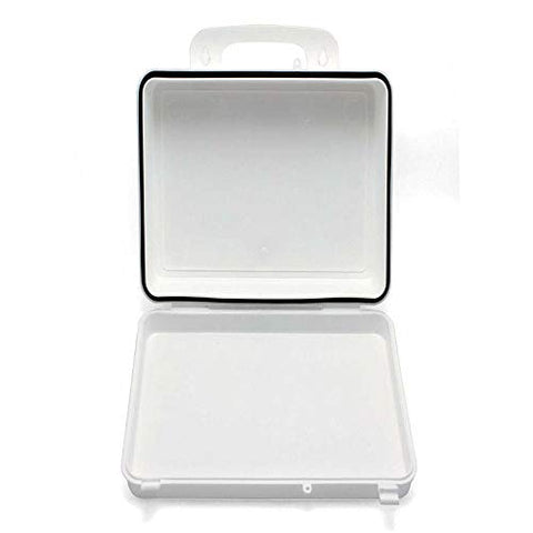 Kemp USA 13&#34; White and Black 24-Unit Plastic Box with Empty Gasket