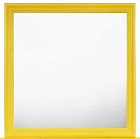 38 in. x 38 in. Classic Square Wood Framed Dresser Mirror