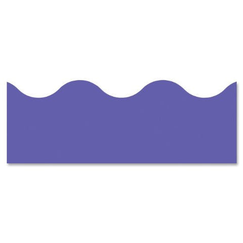 Trend Enterprises T91255 Terrific Trimmers, Scalloped Design, 2-1/4&#34;x39&#39;, Purple