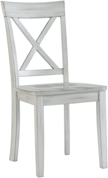 Boraam Jamestown Dining Chair, Set of 2, Antique White