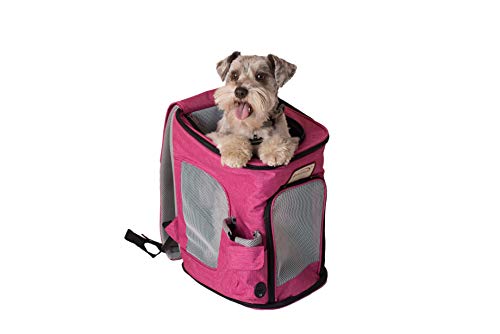 Armarkat Model PC301P Pets Backpack Pet Carrier in Pink and Gray Combo, Small/Medium