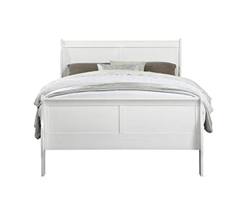 Louis Philippe White Full Bed (FB 29H) - 23840F