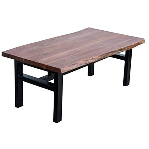 AmeriHome Acacia Live Edge Trestle Coffee Table