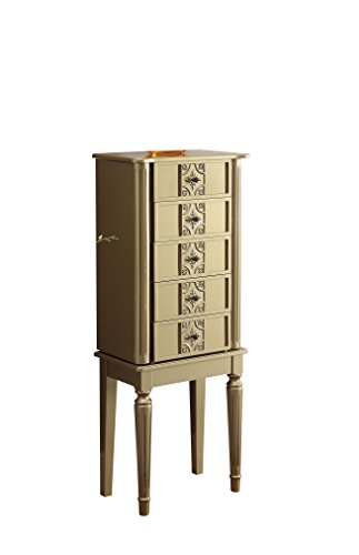ACME Tammy Jewelry Armoire, Gold