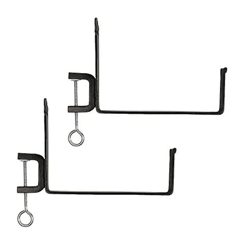 Achla Clamp-On Flower Box Brackets, Pair, 10 inch
