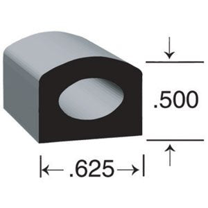 .50 X .625 foot D foot EPDM BLA