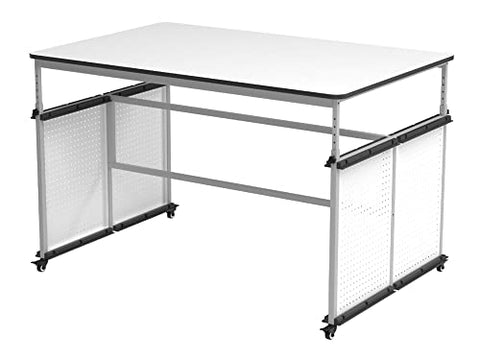 Modular Makerspace and Science Lab Table - Black