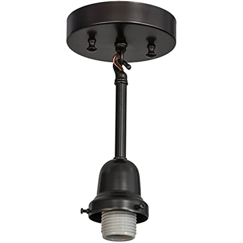 5InchW Craftsman Brown on Brass 1 LT Pendant Hardware