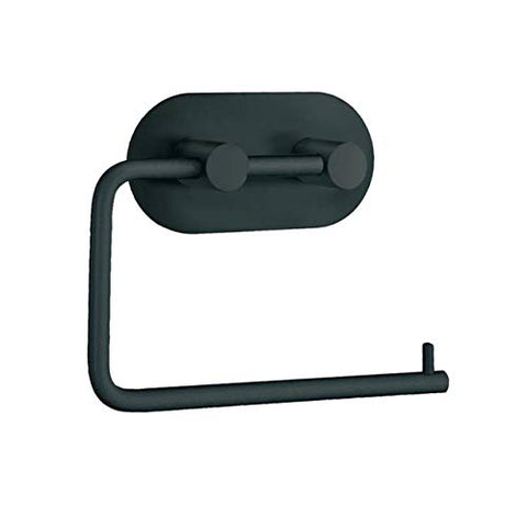SELFAD-HESIVE TOILET ROLL HOLDER STAINLESS STEEL BLACK