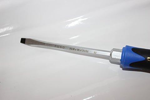 FUSO SLOT SCREWDRIVER WITH S2 GRADE STEEL HEX SHANK