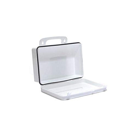 Kemp USA 8.5&#34; White and Black 10-Unit Plastic Box with Empty Gasket