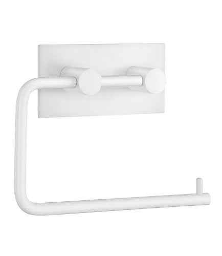 SELFAD-HESIVE TOILET ROLL HOLDER STAINLESS STEEL WHITE