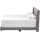 Baxton Studio Lisette Modern and Contemporary Grey Fabric Upholstered Queen Size Bed