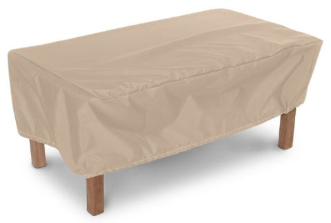 KoverRoos Weathermax 44265 48 by 24-Inch Ottoman/Small Table Cover, 48 by 24 by 15-Inch, Toast