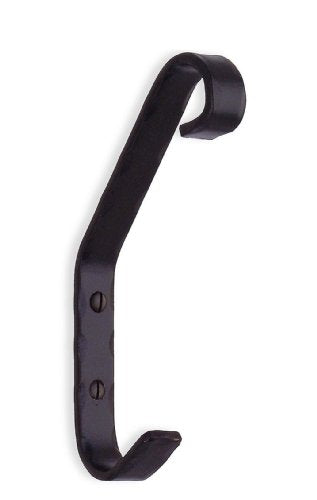 COAT AND HAT HOOK BLACK WROUGHT IRON