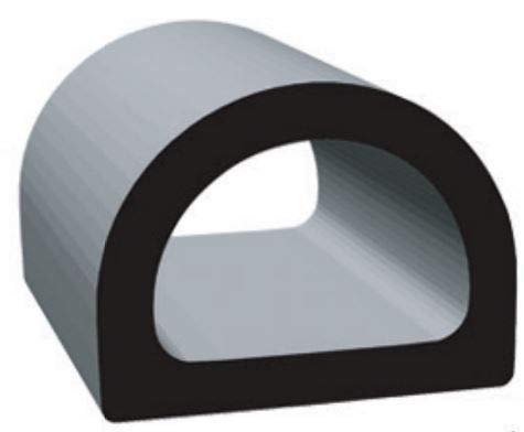 .562 X .750 foot D foot EPDM BL