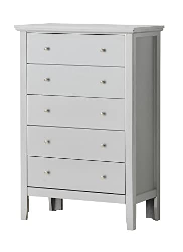 Primo Silver Champagne 5 Drawer Chest of Drawers (32 in L. X 16 in W. X 48 in H.)