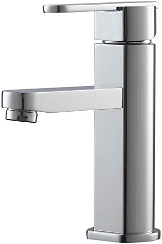 Aqua Roundo Single Hole Mount Bathroom Vanity Faucet - Chrome