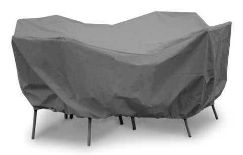 KoverRoos Weathermax 81152 48-Inch Round Table Dining Set Cover, 82-Inch Diameter by 28-Inch Height, Charcoal