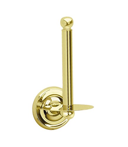 VILLA SPARE TOILET ROLL HOLDER POLISHED BRASS